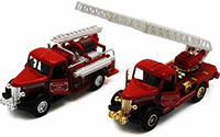 Show product details for Showcasts Collectibles - Classic Emergency Fire Engine (4.75" diecast model, Asstd.) 504D