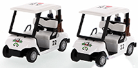 Showcasts Collectibles - I Love New York Golf Cart (4.5" diecast model car, White) 5105D-ILNY