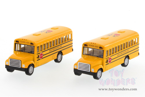 Showcasts Collectibles - I Love New York School Bus (5", Yellow) 5107W-ILNY