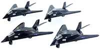 Show product details for X-Force Commander F-117A Night Hawk aircraft (8.5" diecast model, Black) 51285