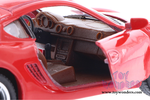 Kinsmart - Porsche Cayman S Hard Top (1/34 scale diecast model car, Red) 5307DR