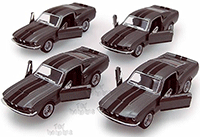 Show product details for Kinsmart - Shelby GT500 Hard Top (1967, 1/38 scale diecast model car, Grey w/ Black Stripes) 5372DGY