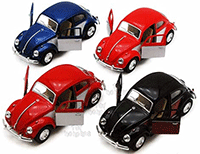 Show product details for Kinsmart - Volkswagen Classical Beetle Hard Top (1967, 1/32 scale diecast model car, Asstd.) 5373D
