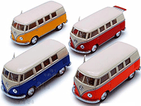 Kinsmart - Volkswagen Classical  Bus (1962, 1/32 scale diecast model car, Asstd.) 5377D