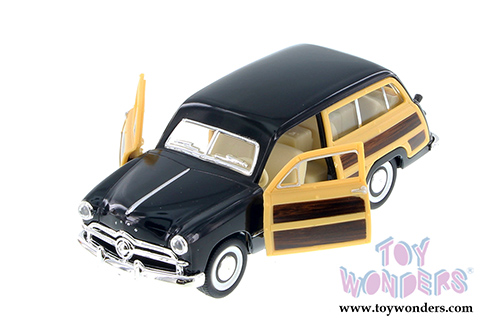 Kinsmart - Ford Woody Wagon Hard Top (1949, 1/40 scale diecast model car, Asstd.) 5402D