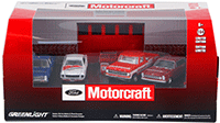 Show product details for Greenlight Diorama - Ford Motorcraft Garage 7 pcs Set (1/64 scale diecast model car, Asstd.) 58040