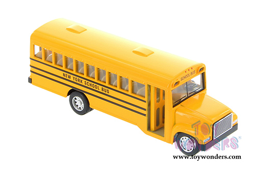 Kinsmart - New York School Bus (6.5" Diecast model car, Yellow) 6501DNY