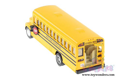 Kinsmart - New York School Bus (6.5" Diecast model car, Yellow) 6501DNY