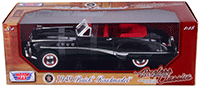 Motormax Timeless Classics - Buick® Roadmaster™ Convertible (1949, 1/18 scale diecast model car, Black) 73116TC/BK