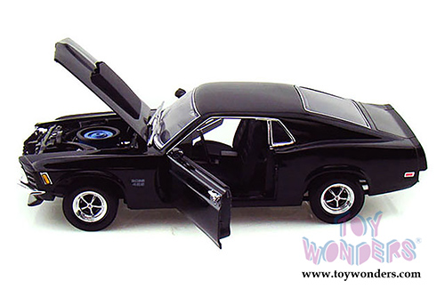 Motormax Timeless Classics - Ford Mustang Boss 429 Hard Top (1970, 1/18 scale diecast model car, Black) 73154TC/BK
