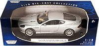 Show product details for Motormax - Aston Martin DB9 Coupe (2006, 1/18 scale diecast model car, Silver) 73174SV/4