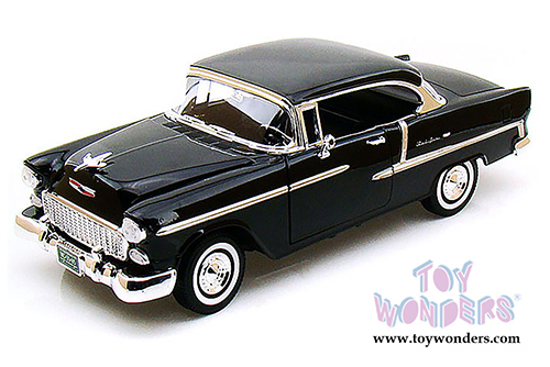 Motormax Timeless Classics - Chevy Bel Air Coupe (1955, 1/18 scale diecast model car, Black) 73185TC/BK