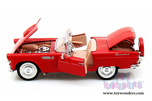 Showcasts Collectibles - Ford Thunderbird Convertible (1956, 1/24 scale diecast model car, Red) 73215