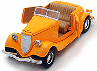 Show product details for Showcasts Collectibles - Ford Coupe Convertible (1934, 1/24 scale diecast model car, Asstd.) 73218/16D