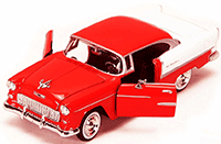 Show product details for Showcasts Collectibles - Chevy Bel Air Hard Top (1955, 1/24 scale diecast model car, Asstd.) 73229/16D