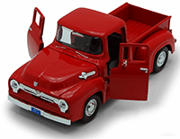 Show product details for Showcasts Collectibles - Ford F-100 Pick Up Truck (1956, 1/24 scale diecast model car, Asstd.) 73235/16D