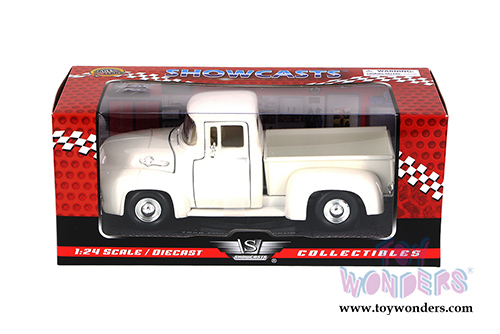Showcasts Collectibles - Ford F-100 Pick Up Truck (1956, 1/24 scale diecast model car, White) 73235AC/W