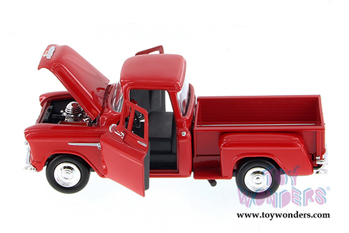 Showcasts Collectibles - Chevy 5100 Stepside Pick Up Truck (1955, 1/24 scale diecast model car, Red) 73236AC/R