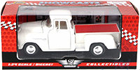 Showcasts Collectibles - Chevy 5100 Stepside Pick Up Truck (1955, 1/24 scale diecast model car, White) 73236AC/W