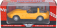 Show product details for Showcasts Collectibles - Chevy Corvette (1979, 1/24 scale diecast model car, Yellow) 73244AC/YL
