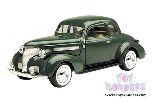 Showcasts Collectibles - Chevrolet Coupe Hard Top  (1939, 1/24 scale diecast model car, Green) 73247AC/GN