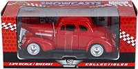 Showcasts Collectibles - Chevrolet Coupe Hard Top  (1939, 1/24 scale diecast model car, Red) 73247AC/R