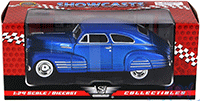 Show product details for Showcasts Collectibles - Chevy Aerosedan Fleetline Hard Top  (1948, 1/24 scale diecast model car, Blue) 73266AC/BU