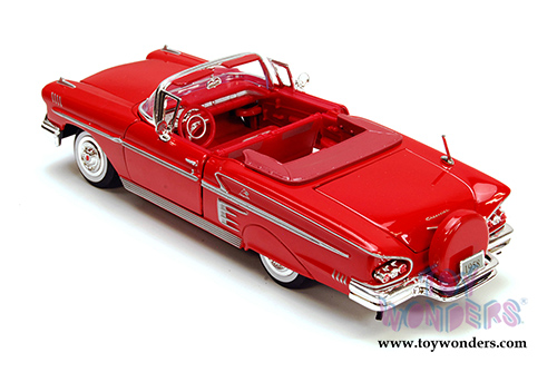 Showcasts Collectibles - Chevrolet Impala Convertible (1958, 1/24 scale diecast model car, Red) 73267AC/R