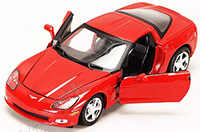 Show product details for Showcasts Collectibles - Chevy Corvette C6 Hard Top (2005, 1/24 scale diecast model car, Asstd.) 73270/16D