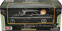 Motormax Premium American - Chrysler C300 Hard Top (1955, 1/24 scale diecast model car, Black) 73302AC/BK
