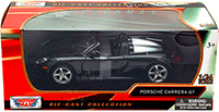 Motormax - Porsche Carrera GT Convertible (1/24 scale diecast model car, Black) 73305