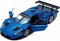 Show product details for Showcasts Collectibles - Maserati MC 12 Corsa Hard Top (1/24 scale diecast model car, Blue) 73360/16D