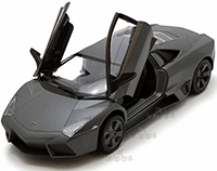 Show product details for Showcasts Collectibles - Lamborghini Reventon Hard Top (1/24 scale diecast model car, Grey) 73364/16D