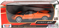 Show product details for Motormax - Pagani Zonda F Hard Top (1/24 scale diecast model car, Orange) 73369OR/6