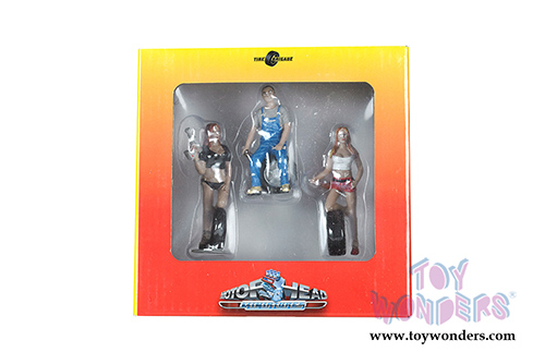 Motorhead Miniatures - Tire Brigade Andie, Derek and Michele 3 piece Figurine Set (1/24 scale) 773
