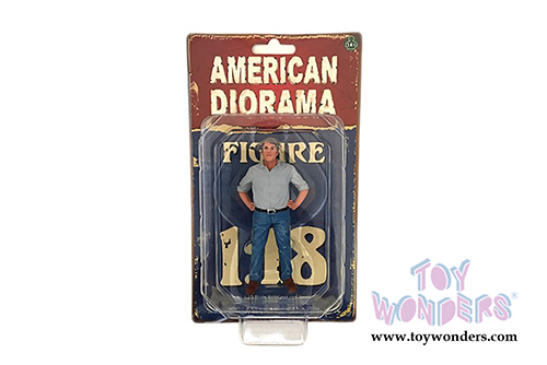 American Diorama Figurine - 70s Style Figure - V (1/18 scale, Blue) 77455