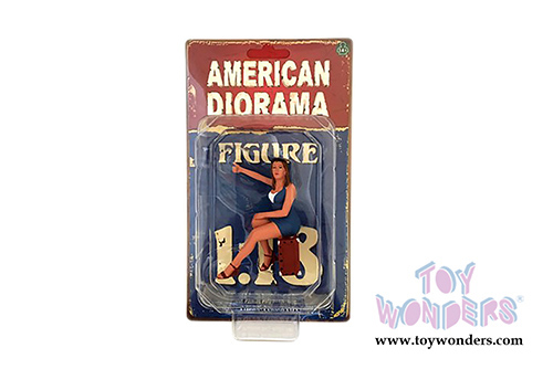 American Diorama Figurine - 70s Style Figure - VI (1/18 scale, Blue) 77456
