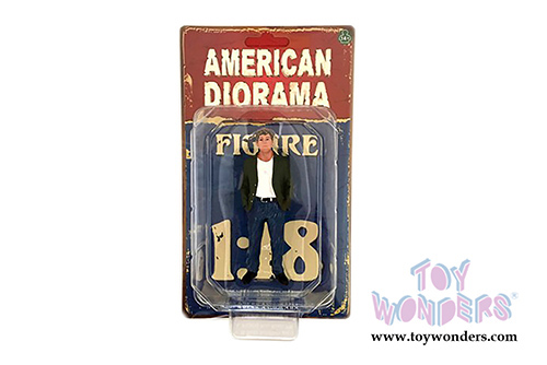 American Diorama Figurine - 70s Style Figure - VII (1/18 scale, Blue/Green) 77457
