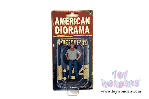American Diorama Figurine - 70s Style Figure - V (1/24 scale, Blue) 77505