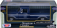 Motormax - Ford F-150 Custom Pickup (1979, 1/24 scale diecast model car, Blue) 79346AC/BU