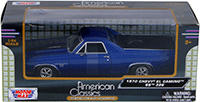 Motormax - Chevy® El Camino™ SS 396 Hard Top (1970, 1/24 scale diecast model car, Blue) 79347AC/BU