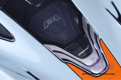Motormax - McLaren P1™ Gulf Oil (1/24 scale diecast model car, Light Blue/Orange) 79642