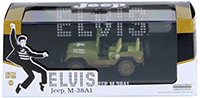 Greenlight Hollywood - US Army Jeep Willy's CJ-5 Elvis Presley (1963, 1/43 scale diecast model car, Green) 86311