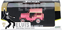 Show product details for Greenlight Hollywood - Jeep Surrey CJ3B "Pink Jeep" Elvis Presley (1960, 1/43 scale diecast model car, Pink) 86472