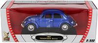 Show product details for Lucky Road Signature - Volkswagen Beetle Hard Top (1967, 1/18 scale diecast model car, Dark Blue) 92078BU/12