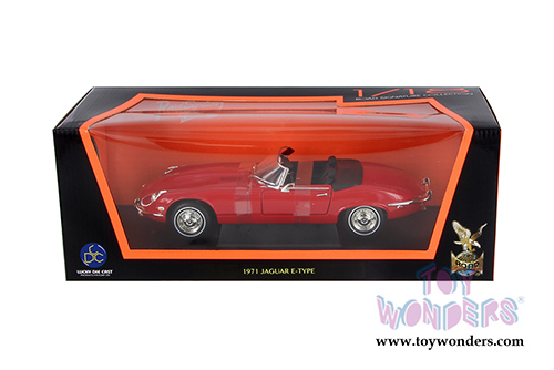 Lucky Road Signature - Jaguar E-Type Convertible (1971, 1/18 scale diecast model car, Red) 92608R/12