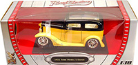 Show product details for Yatming - Ford Model A Sedan (1931, 1/18 scale diecast model car, Yellow) 92848YL/12
