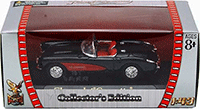 Show product details for Yatming Road Signature - Chevrolet Corvette Convertible (1957, 1/43 scale diecast model car, Black) 94209