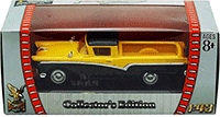 Show product details for Yatming Road Signature - Ford Ranchero Pickup Truck (1957, 1/43 scale diecast model car, Yellow) 94215