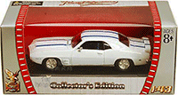 Yatming Road Signature - Pontiac Firebird Trans Am Hard Top (1969, 1/43 scale diecast model car, White w/ Stripes) 94238